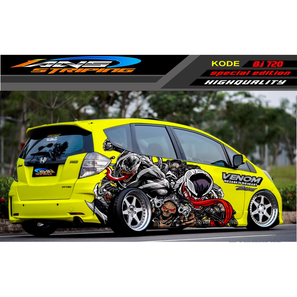 DECAL STICKER MOBIL HONDA BRIO, JAZZ RS, MOBILIO, AGYA, YARIS, ATOS / STICKER MOBIL