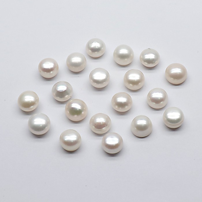Mutiara Air Tawar Asli Size 10 - 10.5mm / Mutiara Putih Air Tawar Asli Ukuran 10 - 10.5 mm