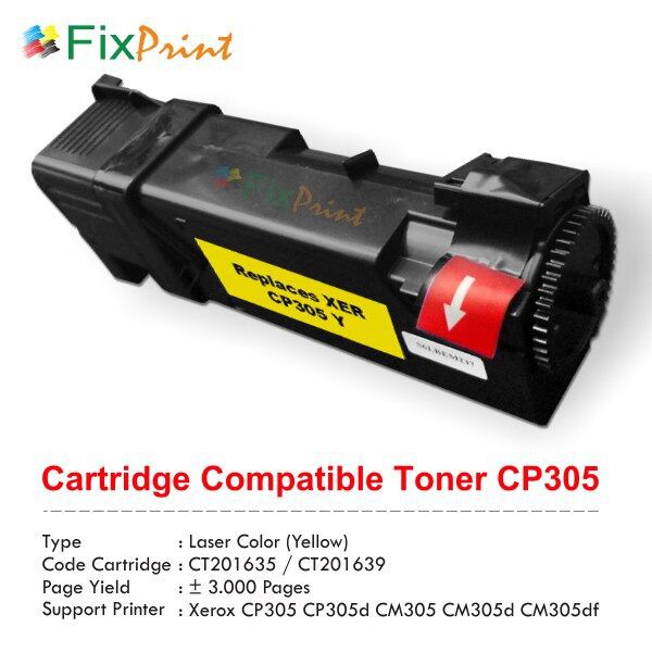 Catridge Compatible Fuji Xerox CP305 CP305D CM305 CM305D CM305DF Yellow, CT201635