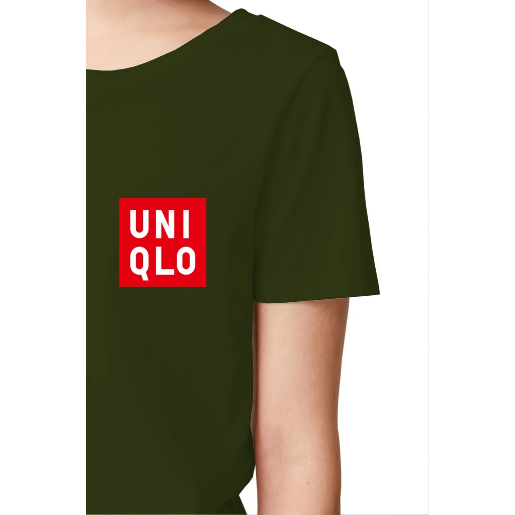 COD Kaos Katun Uniqlo Premium Kaos Distro Cotton Combed 24S-ARMY
