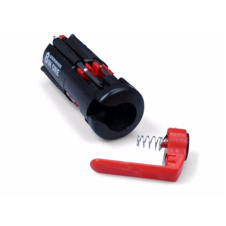 #LC-Tools Obeng 8 in 1 Senter Lampu LED Multifungsi Perkakas Screwdrivers Travel