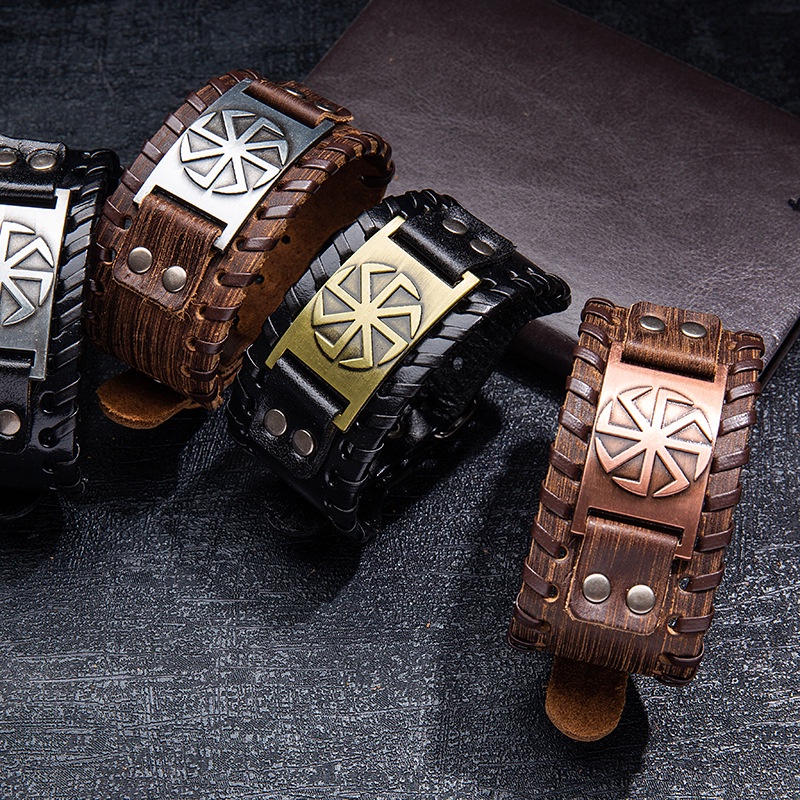 Nordic Viking Pria Beruntung Amulet Hot Wheels Gelang/Perhiasan Pesta Fashion