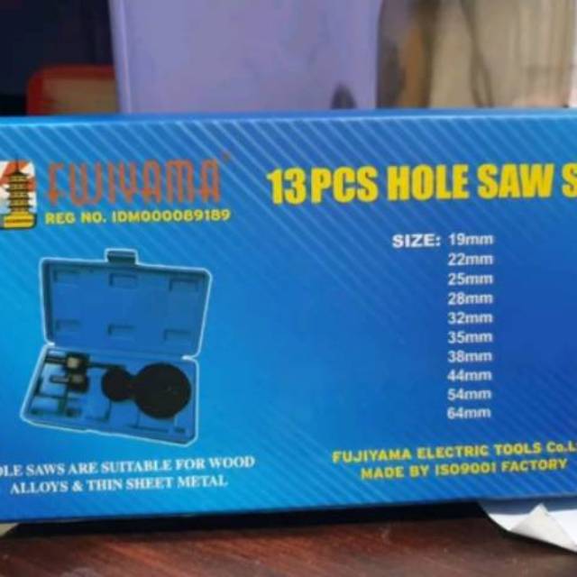 hole saw / hole saw set / MATA BOR PELUBANG HIDROPONIK 13PCS