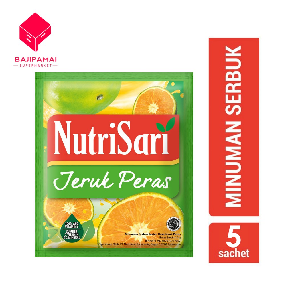 

NUTRISARI RASA JERUK PERAS ISI 5 @ 14 GR