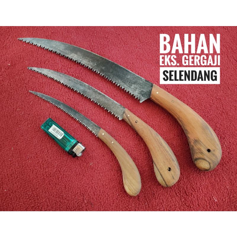 Alat Bonsai dan Berkebun, Satu Set Gergaji Lokal, Bahan Eks. Gergaji Selendang