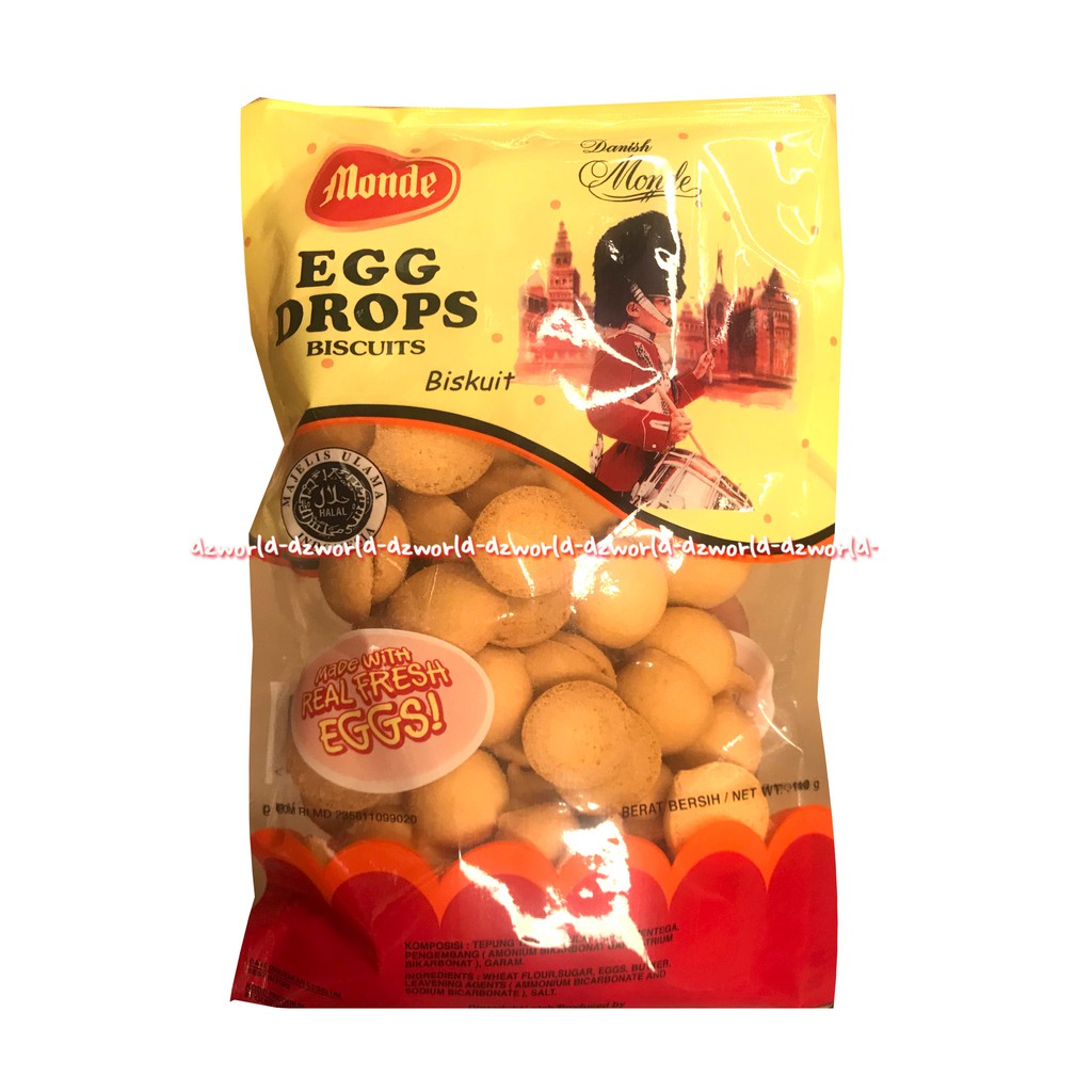 Monde Egg Drops Biskuit 100gr Biskuit Telur Renyah