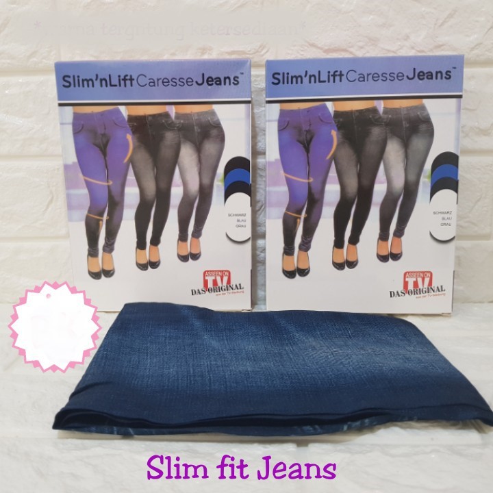 [COD] Legging Jeans Pengecil Paha Betis Kaki Membakar Lemak | Terlihat Ramping dan Trendy Caresse