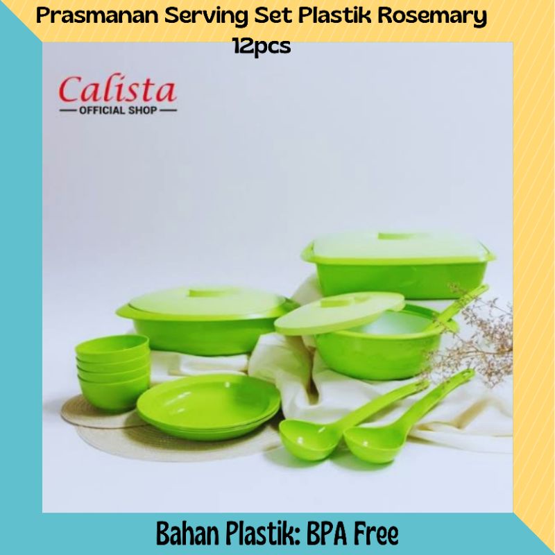 Calista Orchid Set Tempat Saji Prasmanan Plastik