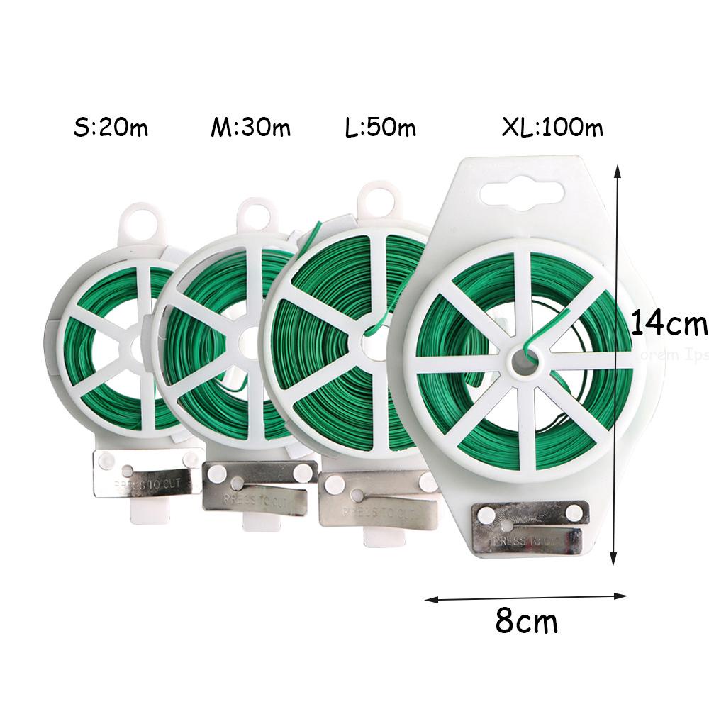 Nickolas1 Twist Tie Green Untuk Pertumbuhan Tanaman Benang Dengan Cutter Plant Wire