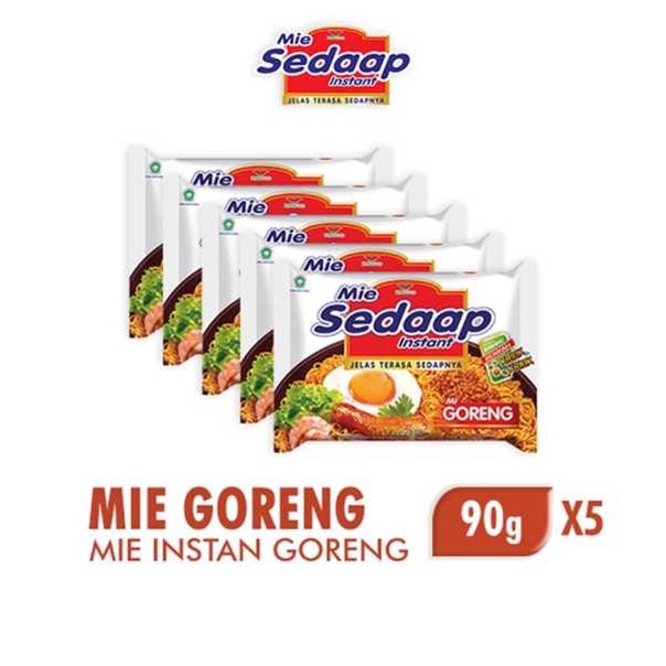 

Sedaap Mie Instan Goreng 90 gr x 5 pcs