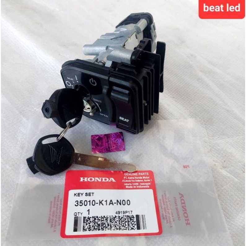 KUNCI KONTAK KEYSET ORIGINAL BEAT NEW 2020 LAMPU LED