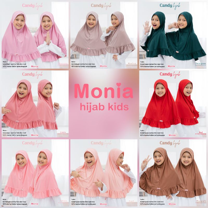 Candy Hijab by Monia Hijab Kids size MLXL | Hijab terlaris