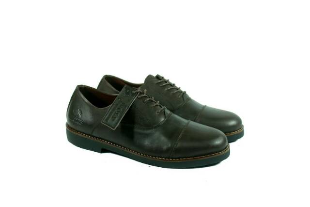 (BERGARANSI TERMURAH)  SEPATU FORMAL KULIT WOLF ORIGINAL