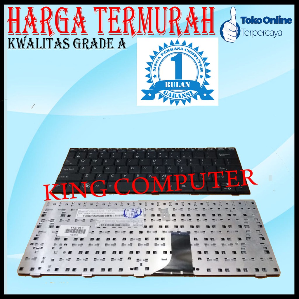 KEYBOARD ASUS 1000H HITAM