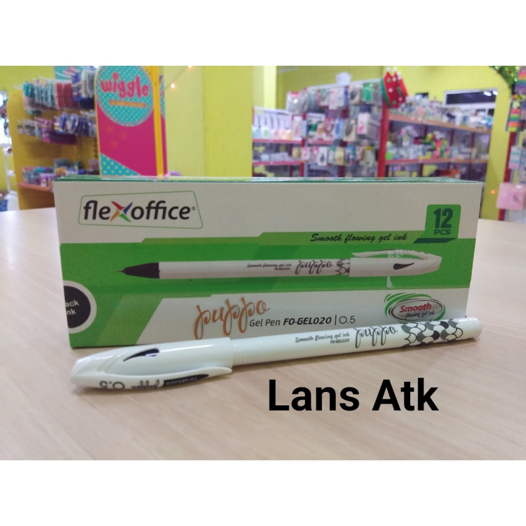 

Pulpen / Ballpoint Flexoffice Puppo FO-GEL020 0.5 Black (satuan)