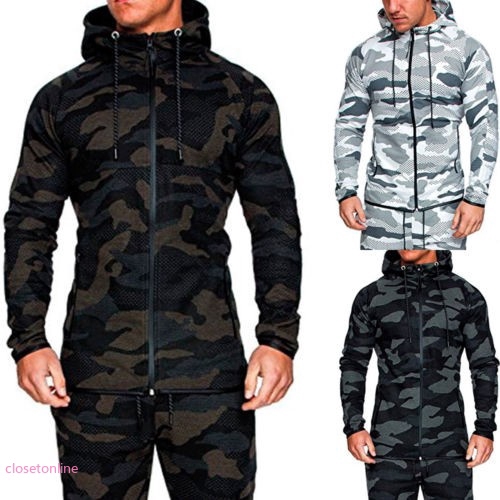 mens camo hoodie