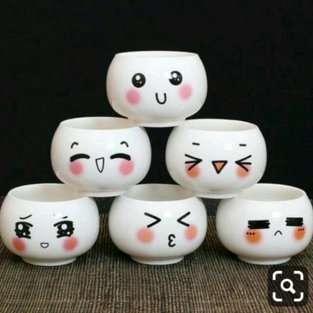 CLAYPOT EMOTICON KARAKTER POT TERACOTA GERABAH TANAH LIAT VAS BUNGA KAKTUS SUKULENT DEKORASI RUMAH