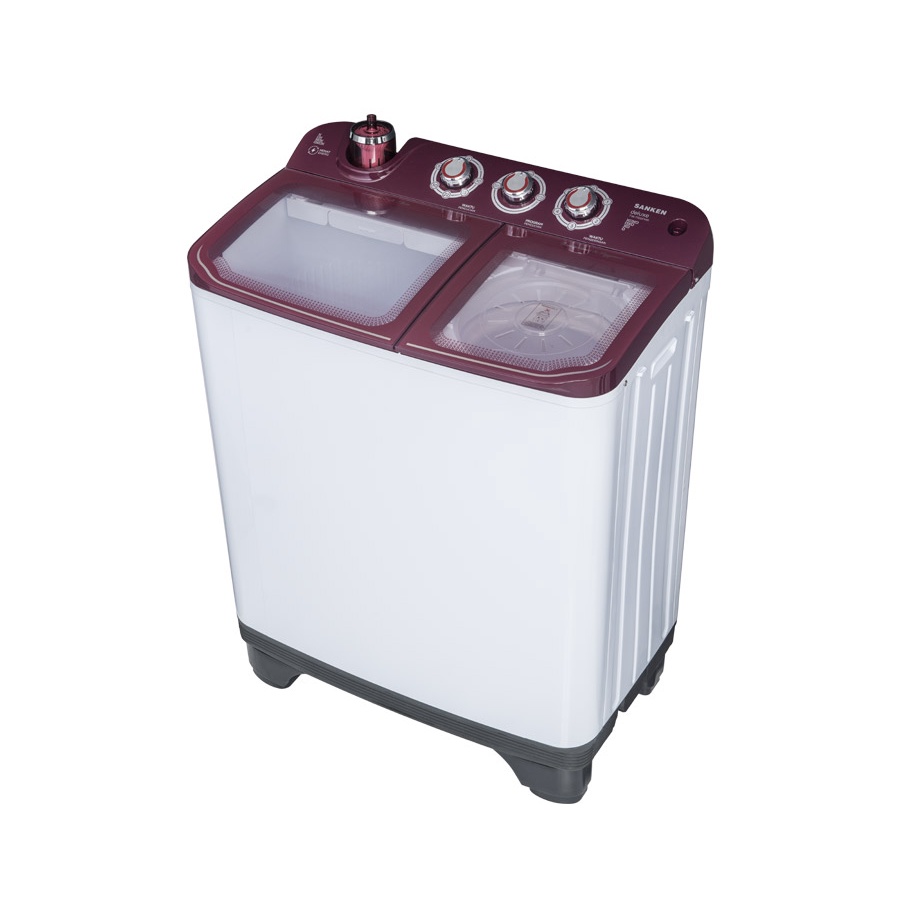 Mesin Cuci SANKEN Mesin Cuci Twin Tub 9 kg TW-1155 Mesin Cuci 2 Tabung Double Body