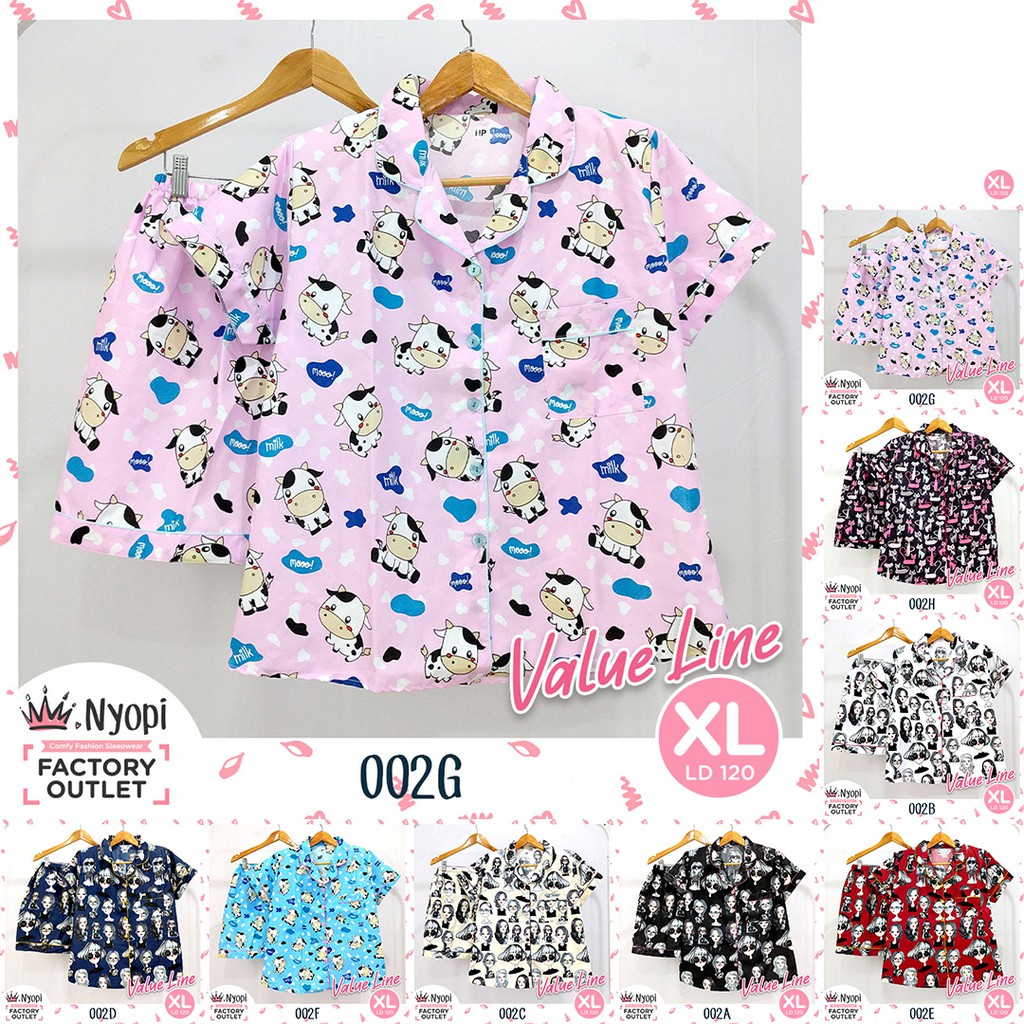 Mix - Piyama XL LD 120 Celana Pendek Hotpant Dewasa Murah