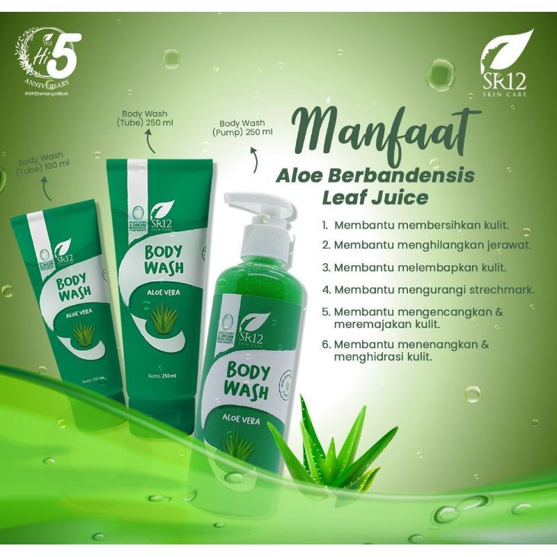 Body Wash SR12 Sabun Mandi Cair Penghilang Jerawat Punggung Pencerah Kulit Perontok Daki BPOM