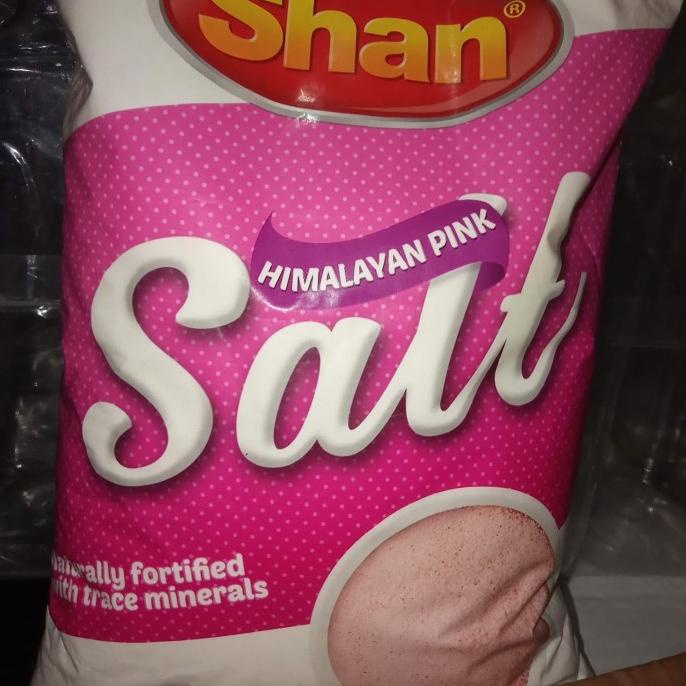 

GARAM KESEHATAN GARAM PINK HIMALAYA ASLI MERK SHAN 800 GRAM NETT