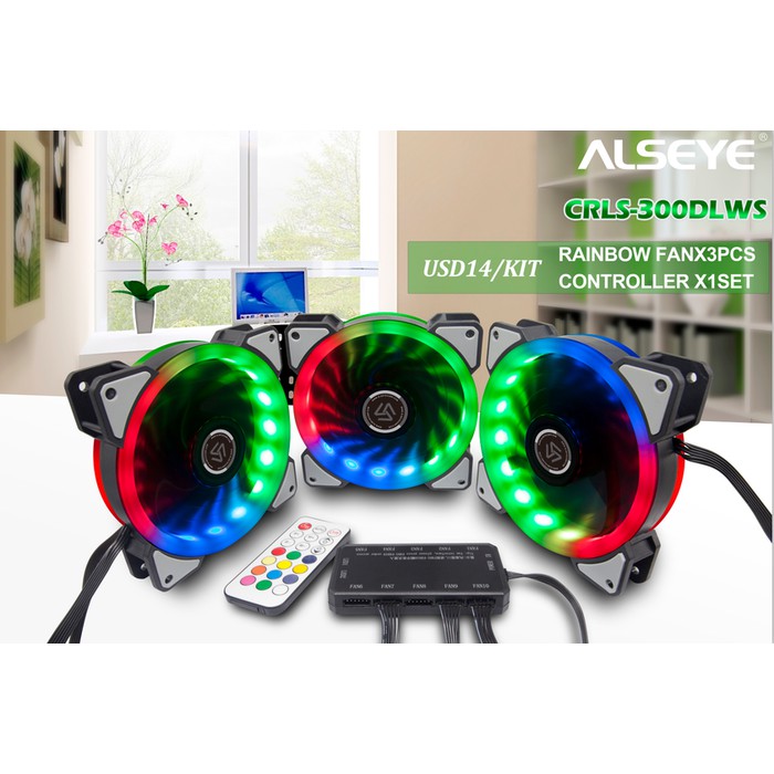 Alseye D-Ringer Rainbow CRLS-300DLWS Fan Case