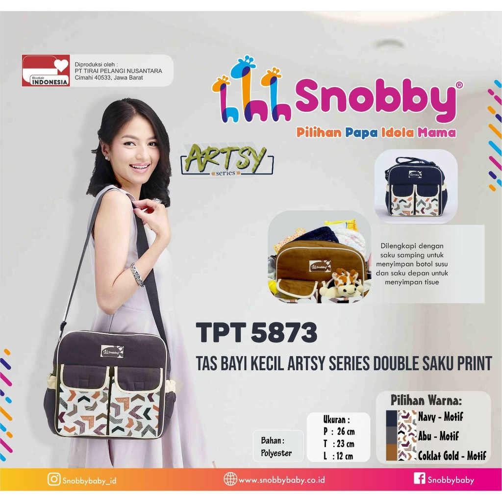 Tas Bayi Kecil Snobby Saku Double TPT5873 Artsy Series