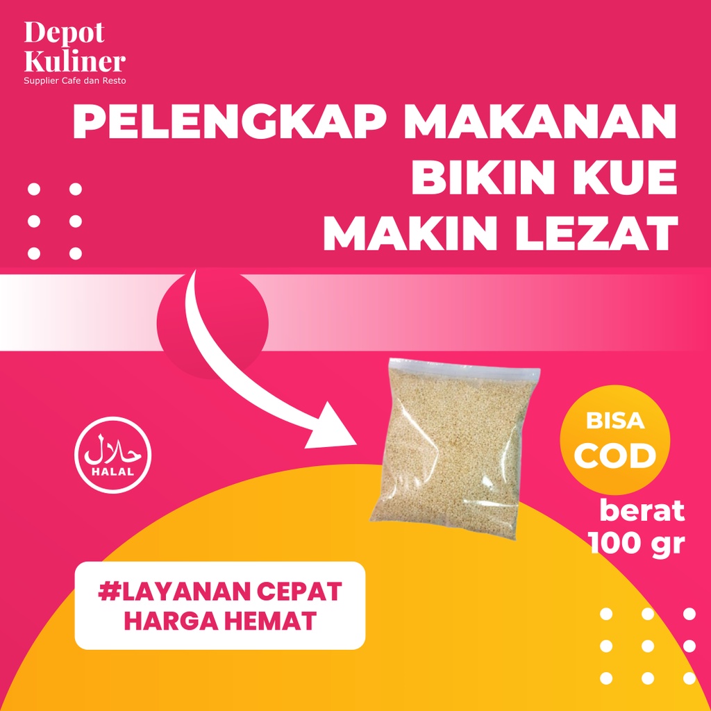 Wijen Putih Kemasan 100g