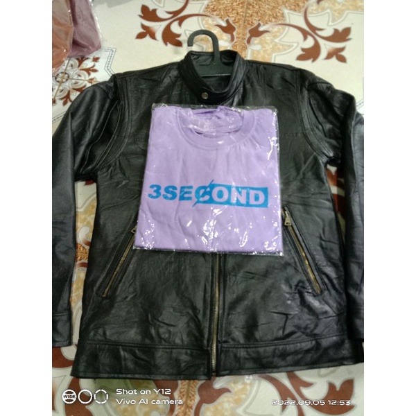 jaket kulit pria asli original murah bonus kaos