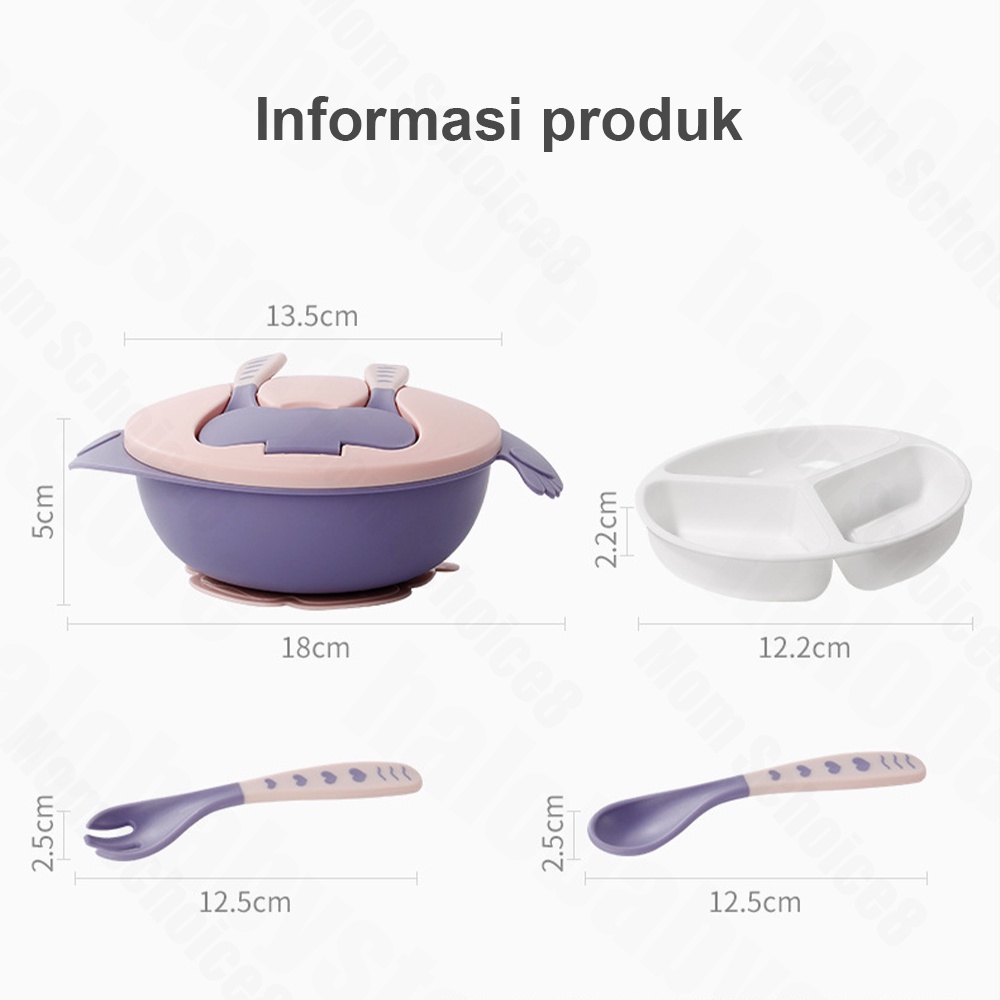 Halo Baby tempat makan bayi /Mangkok makan anak bayi/Training Bowl Tempat Makan Anak