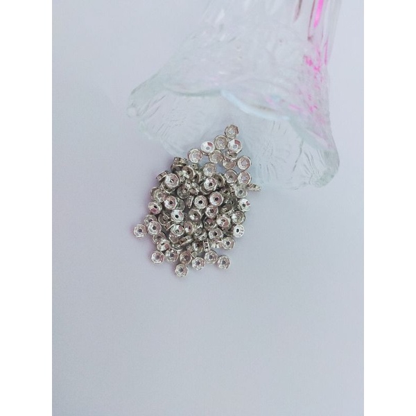 pembatas / spacer / rondel / pembatas mutiara/kristal