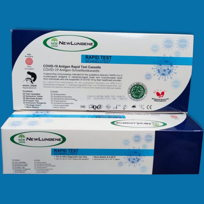 READY STOK ISI 25 PER BOX SWAB NEW LUNGENE BISA DETEKSI DENGAN BAIK