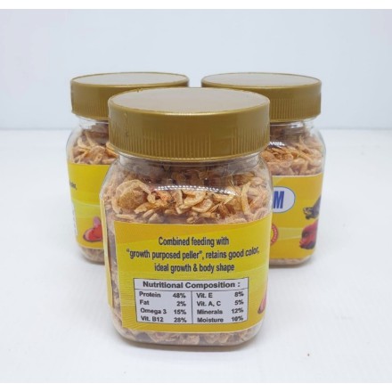 udang kering standar red pigmen pakan ikan hias air tawar , laut, kura