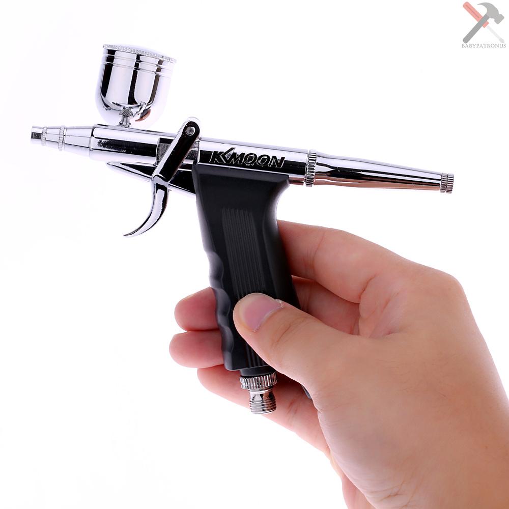 Kkmoon Set Pistol Trigger Airbrush Profesional Dengan Selang 3 Tip 2 Cup Untuk Melukis Tato Manicure