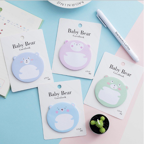 

STICKY NOTE BABY BEAR/ MEMO BABY BEAR/ POST IT BABY BEAR