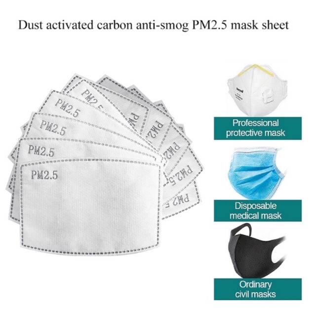 Jual Filter Masker Karbon Aktif PM 2.5 5 Layer Pelindung Virus | Shopee ...