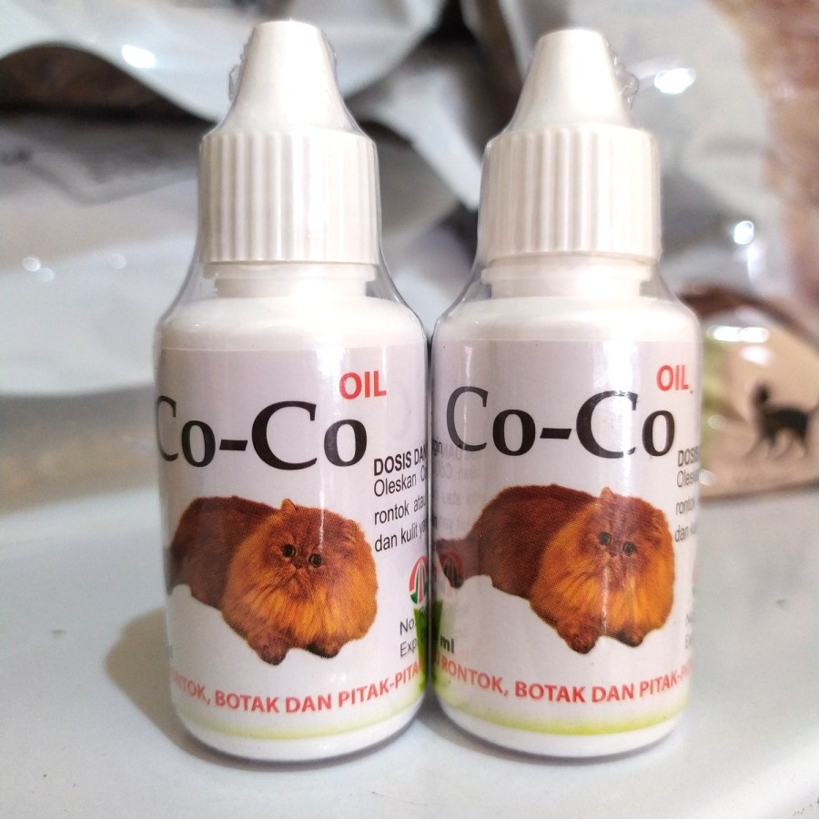 Co-Co Oil Cat 30ml - Mengatasi Bulu Rontok dan Pitak pada Kucing Coco