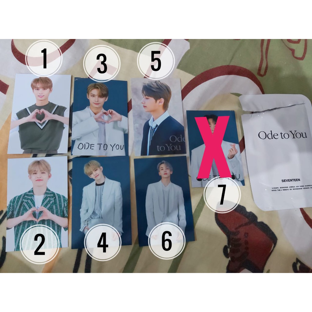 READY STOCK TRADING CARD (TC) ODE TO YOU SEVENTEEN