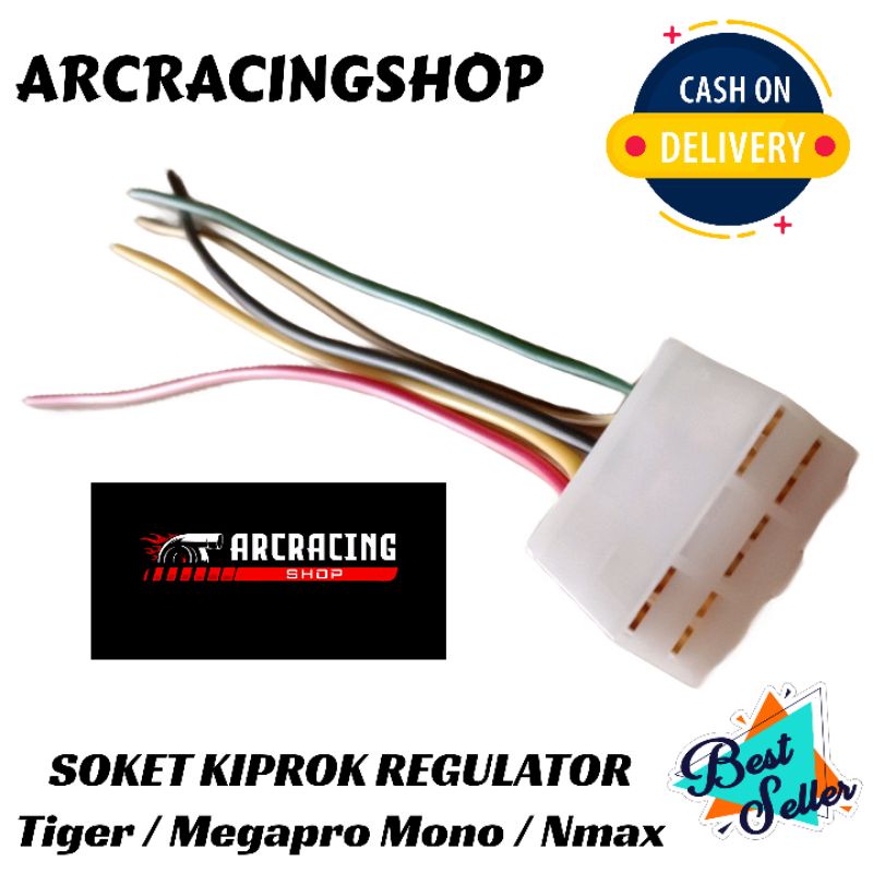 SOKET KIPROK REGULATOR TIGER MEGAPRO MONO NMAX.