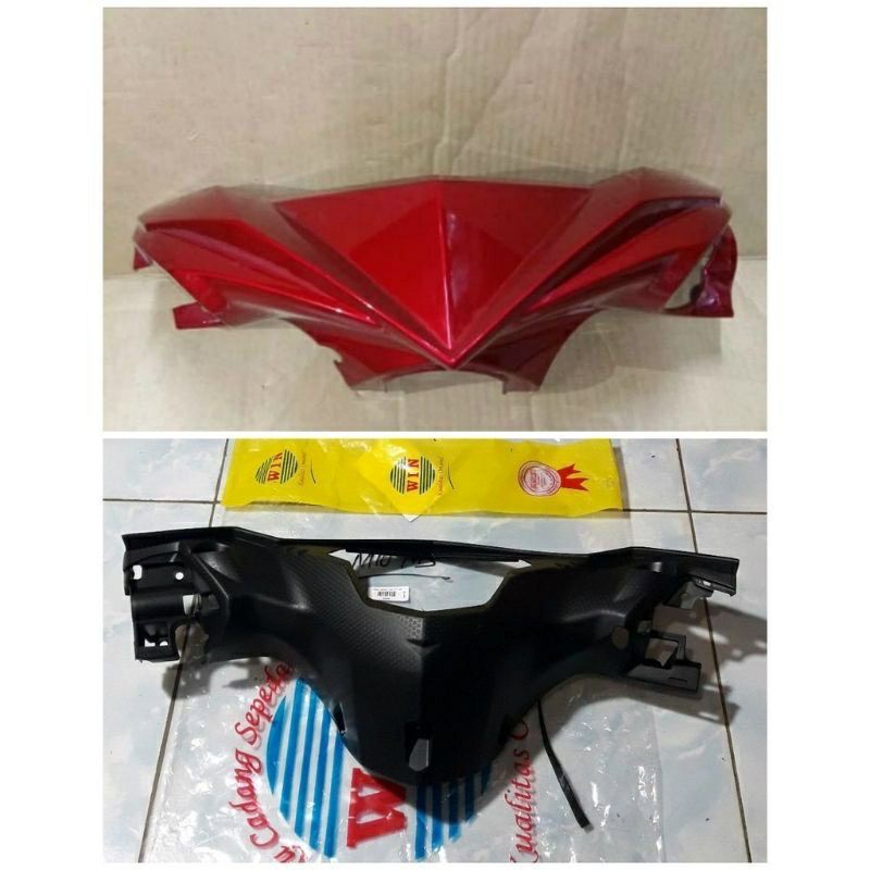 BATOK DEPAN BELAKANG MIO M3 MERAH MAROON 2014 2015 2016 | FRONT HANDLE COVER MIO M3 | REAR HANDLE COVER MIO M3