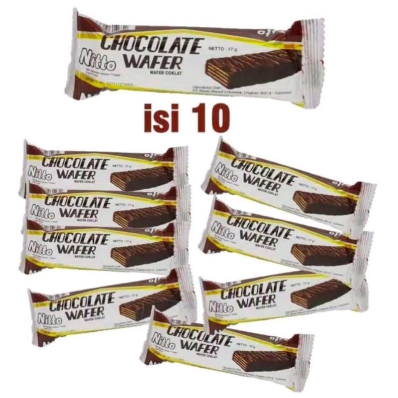 

(PACK) Wafer Nitto Cokelat 10 pcs