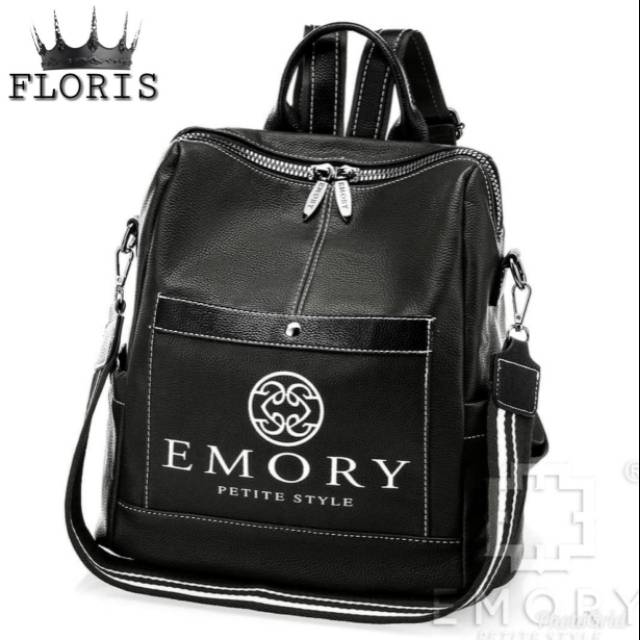 Ransel emory petite style backpack multifungsi tas gendong 2in1 tas kantor tas kantoran