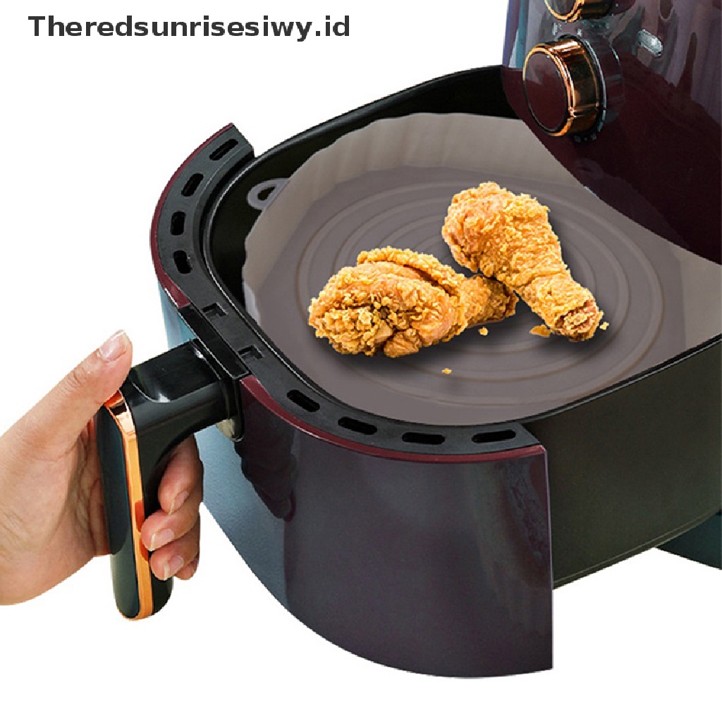 # Alat Rumah Tangga # Nampan Loyang Air Fryer Bahan Silikon Anti Lengket Ukuran 18cm