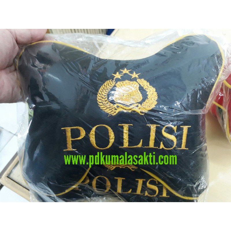 Bantal Mobil Polisi|Headrest|Bantal Leher Kepala|Topi Polisi|Kaos Polisi|Sabuk Polisi|Kopel Polisi