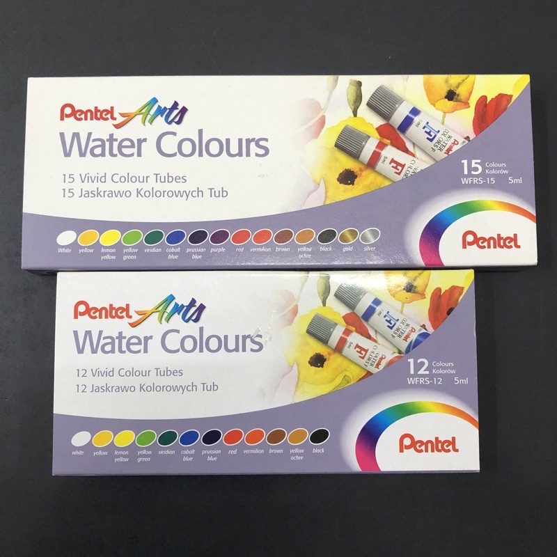 

Pentel Water Colours isi 12 / 15 warna
