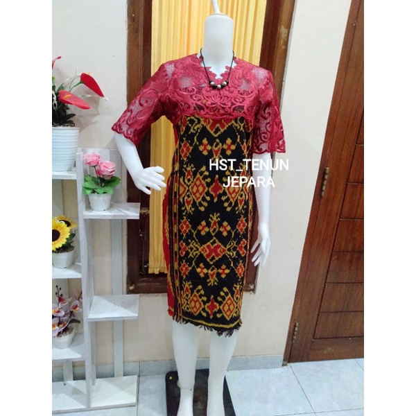 DRES TENUN KOMBINASI TILE MARON