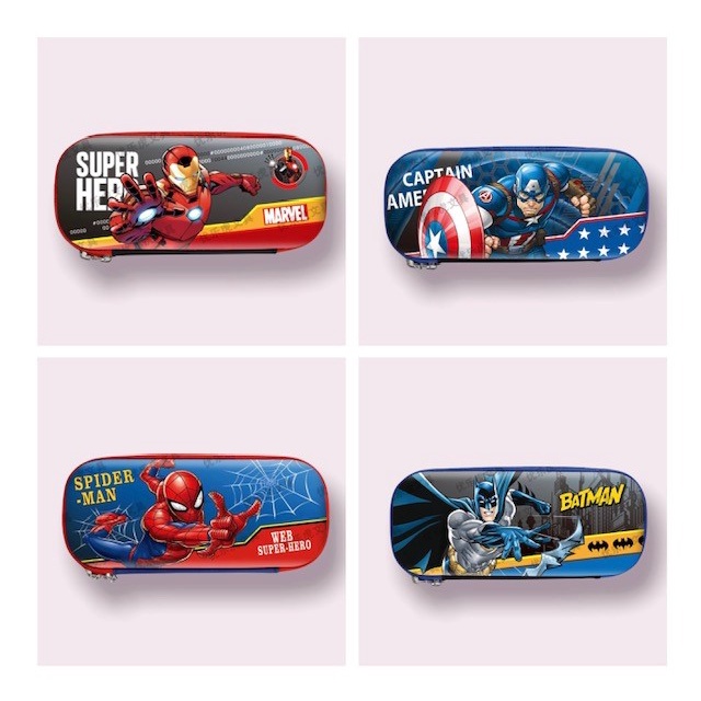 Tempat Pensil Kotak pensil Tepak 3D Timbul Hardtop Pencil Case Motif Mobil Murah-7