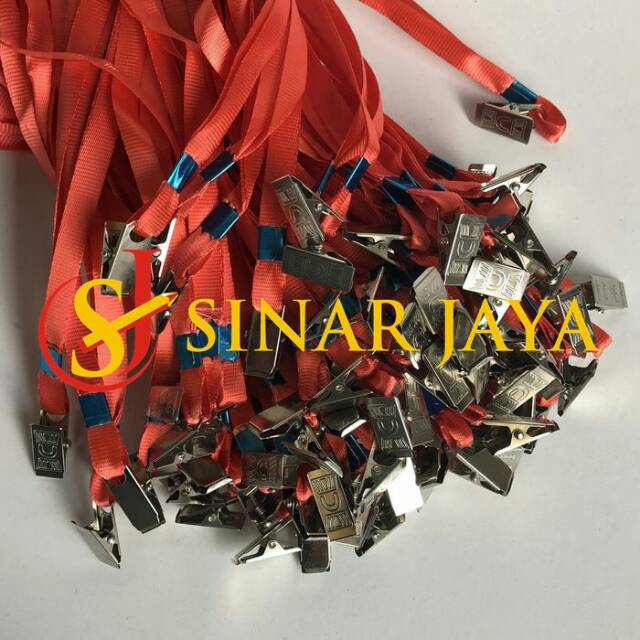 

Tali name tag Lanyard Jepit