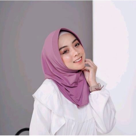 HIJAB SPORT /HIJAB VOLLY INSTAN  BAHAN JERSEY