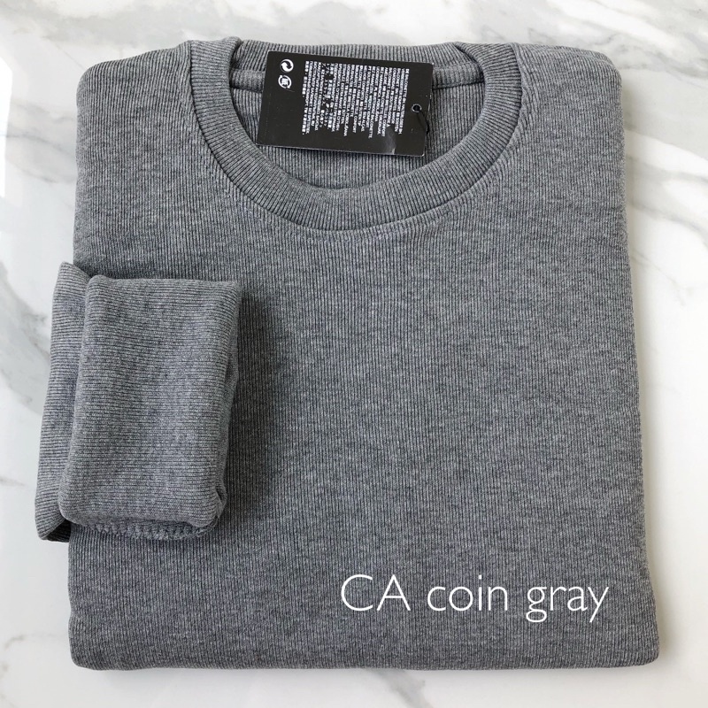 knit lengan panjang KALLYOUTFIT-CA COIN GREY